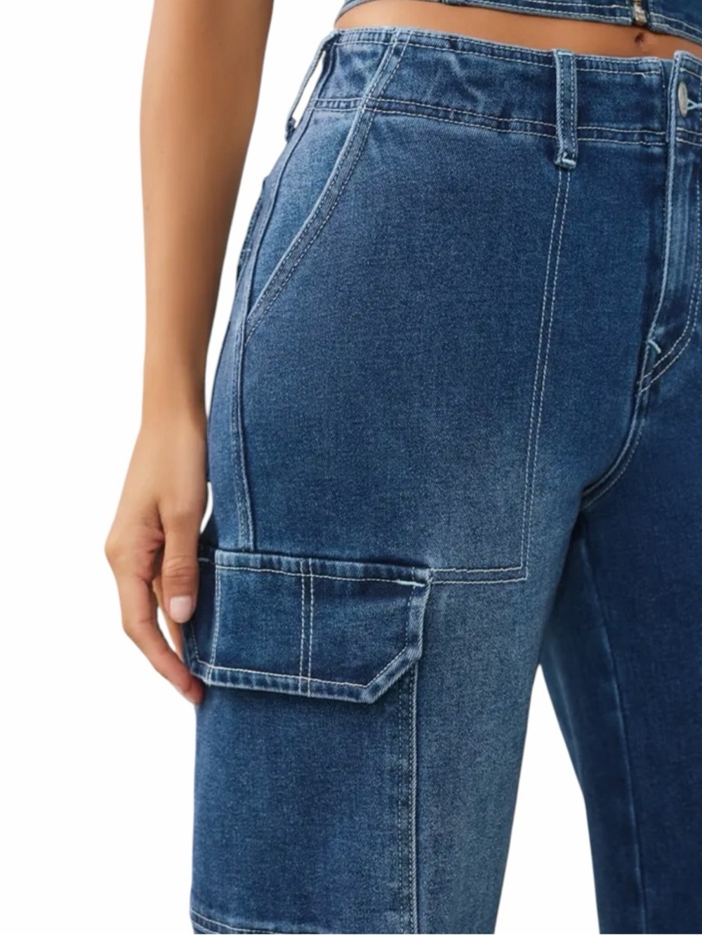 True Religion Cargo Straight Jeans Size 28 New - Picture 4 of 7